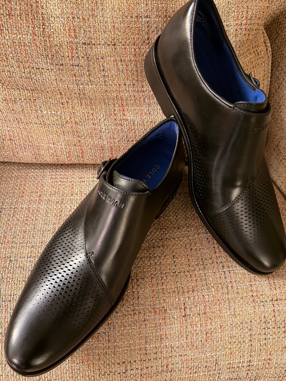 COLE HAAN WASHINGTON GRAND LASER WINGTIP OXFORD – BLACK – MEN’S 9.5 – BRAND NEW